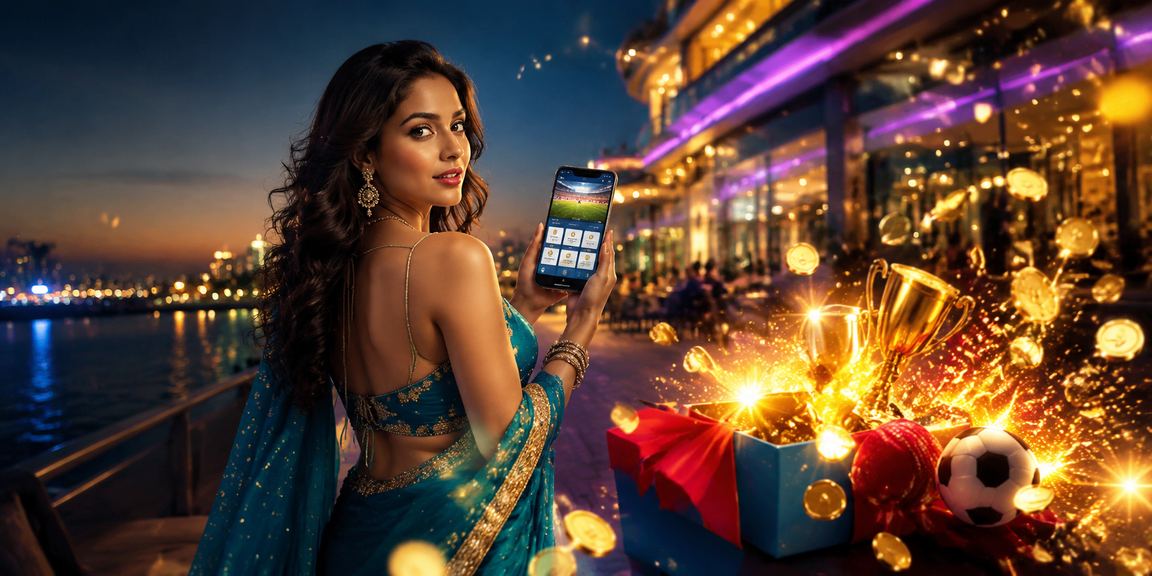 Sports betting atmosphere in Delhi Connaught Place with cricket and football focus