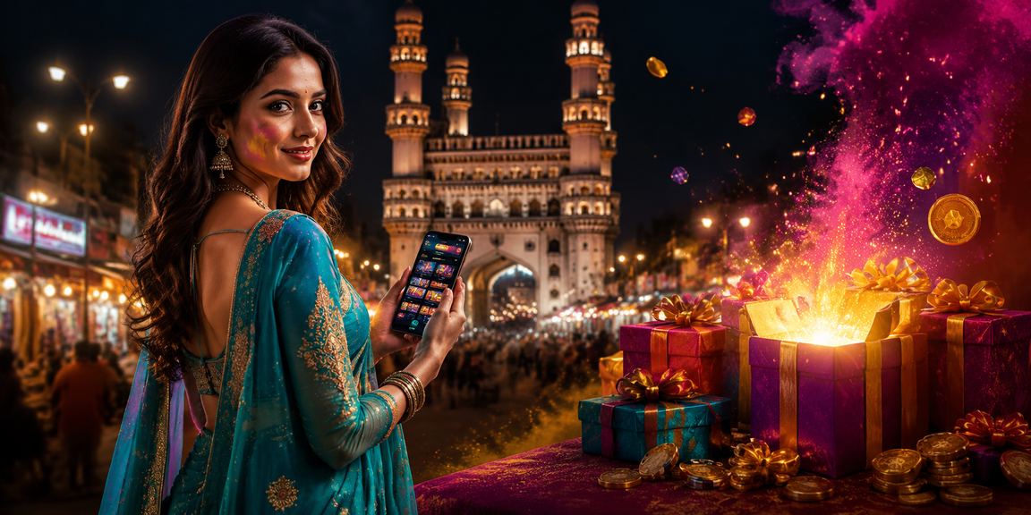 Hyderabad Charminar showcasing deposit payment with traditional saree