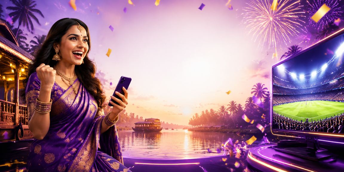 Vibrant Indian gaming scene with sports and casino in Kerala
