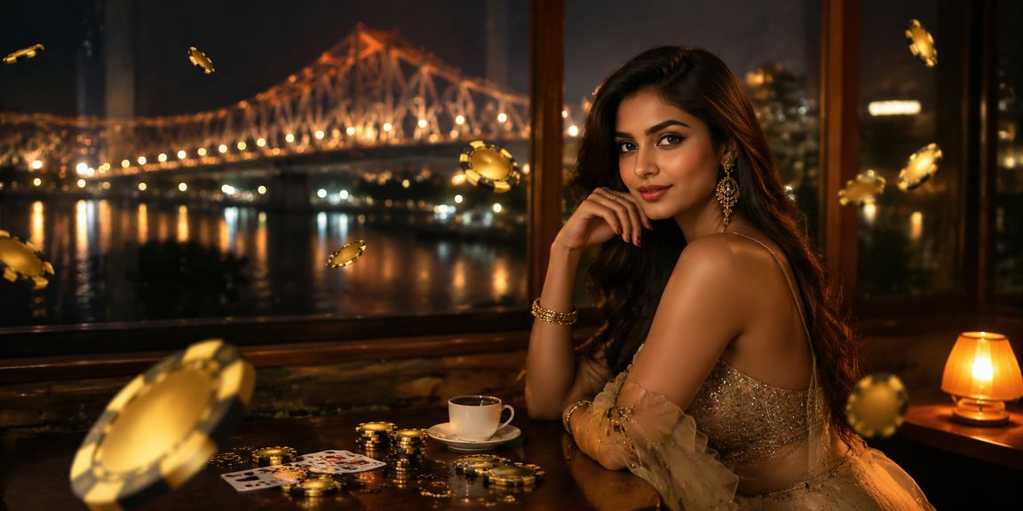 Rummy players enjoying card game near Howrah Bridge Kolkata
